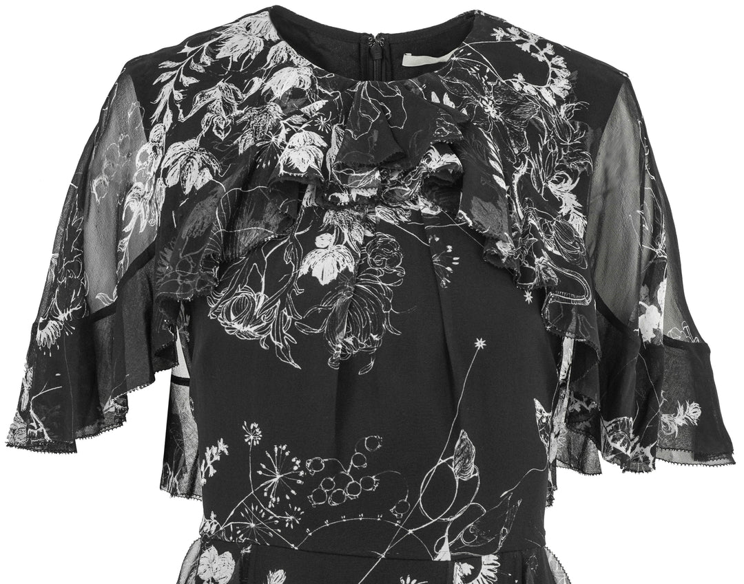 Jason Wu Collection Silk Chiffon Dress in Black - Discounts on Jason Wu at UAL