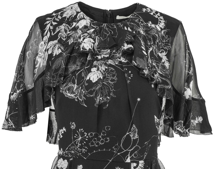 Jason Wu Collection Silk Chiffon Dress in Black - Discounts on Jason Wu at UAL