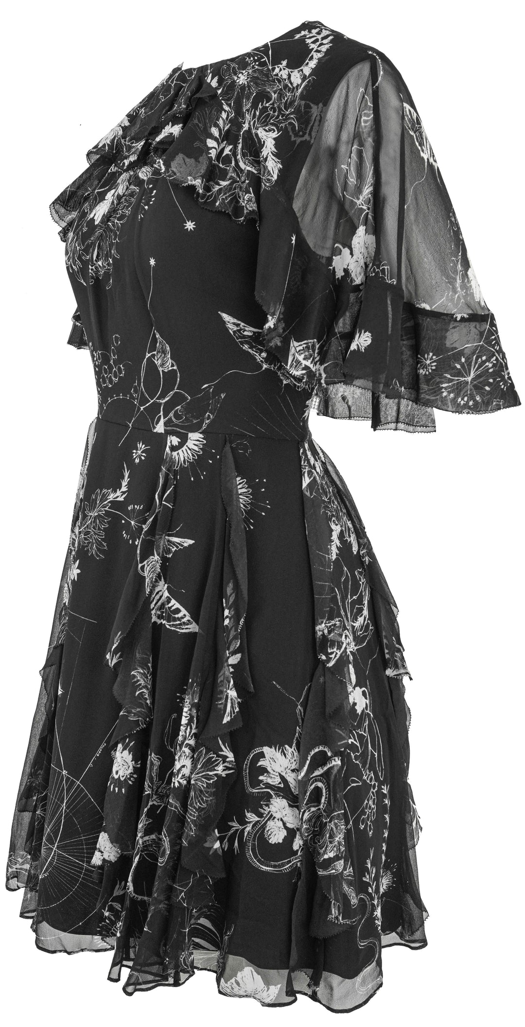 Jason Wu Collection Silk Chiffon Dress in Black - Discounts on Jason Wu at UAL