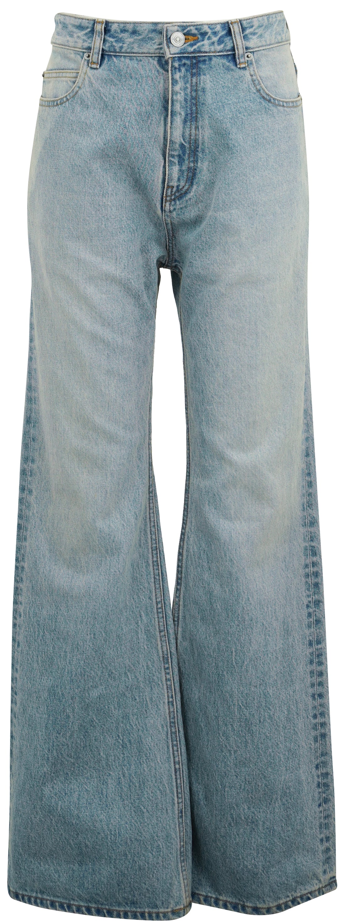 Balenciaga Flared Jeans in Light Wash Denim - Discounts on Balenciaga at UAL