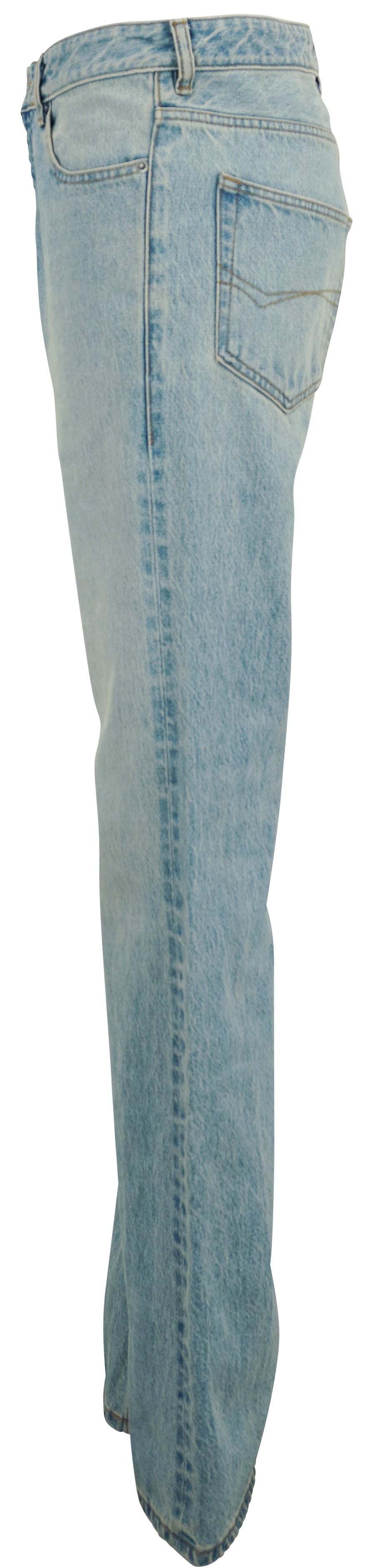 Balenciaga Flared Jeans in Light Wash Denim - Discounts on Balenciaga at UAL