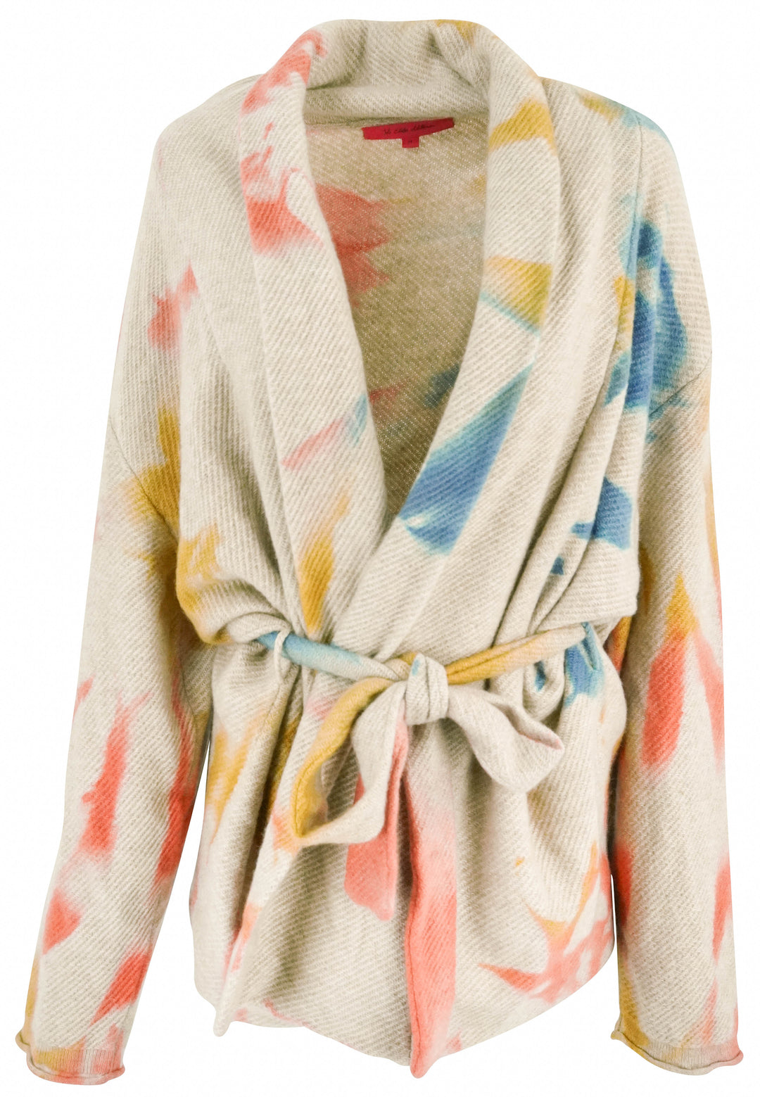 The Elder Statesman Tie-Dye Cardigan in Light Brown Multi - Discounts on The Elder Statesman at UAL