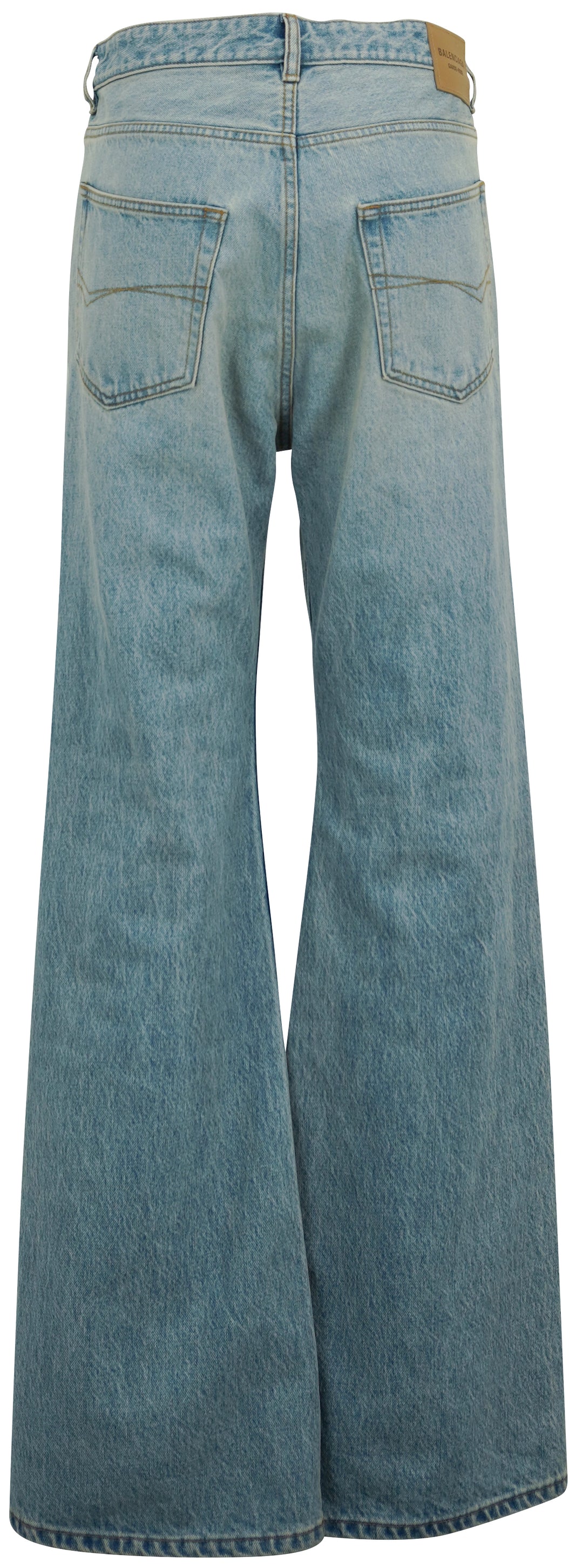 Balenciaga Flared Jeans in Light Wash Denim - Discounts on Balenciaga at UAL