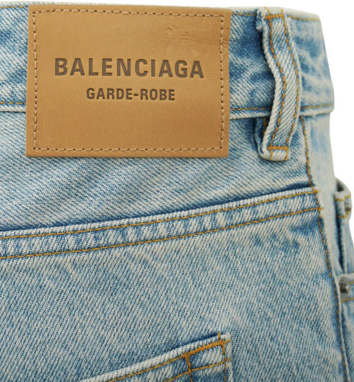 Balenciaga Flared Jeans in Light Wash Denim - Discounts on Balenciaga at UAL