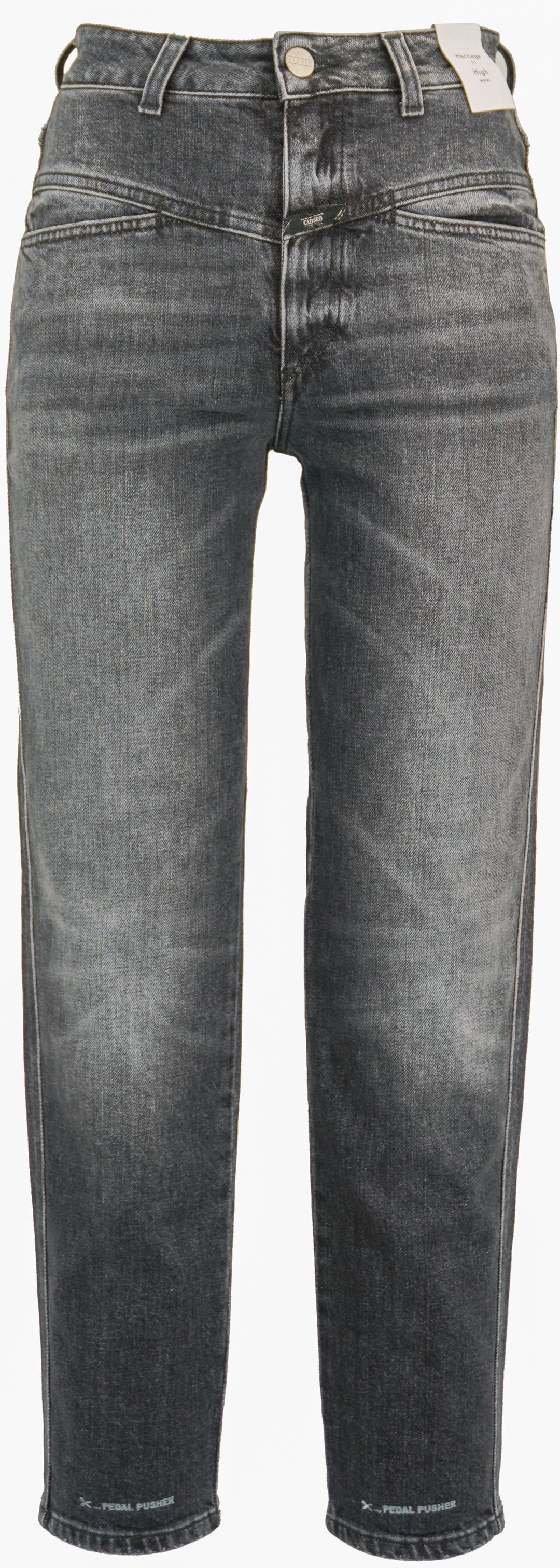 Closed Heritage Fit High Waisted Jeans in Black - Discounts on CLOSED at UAL