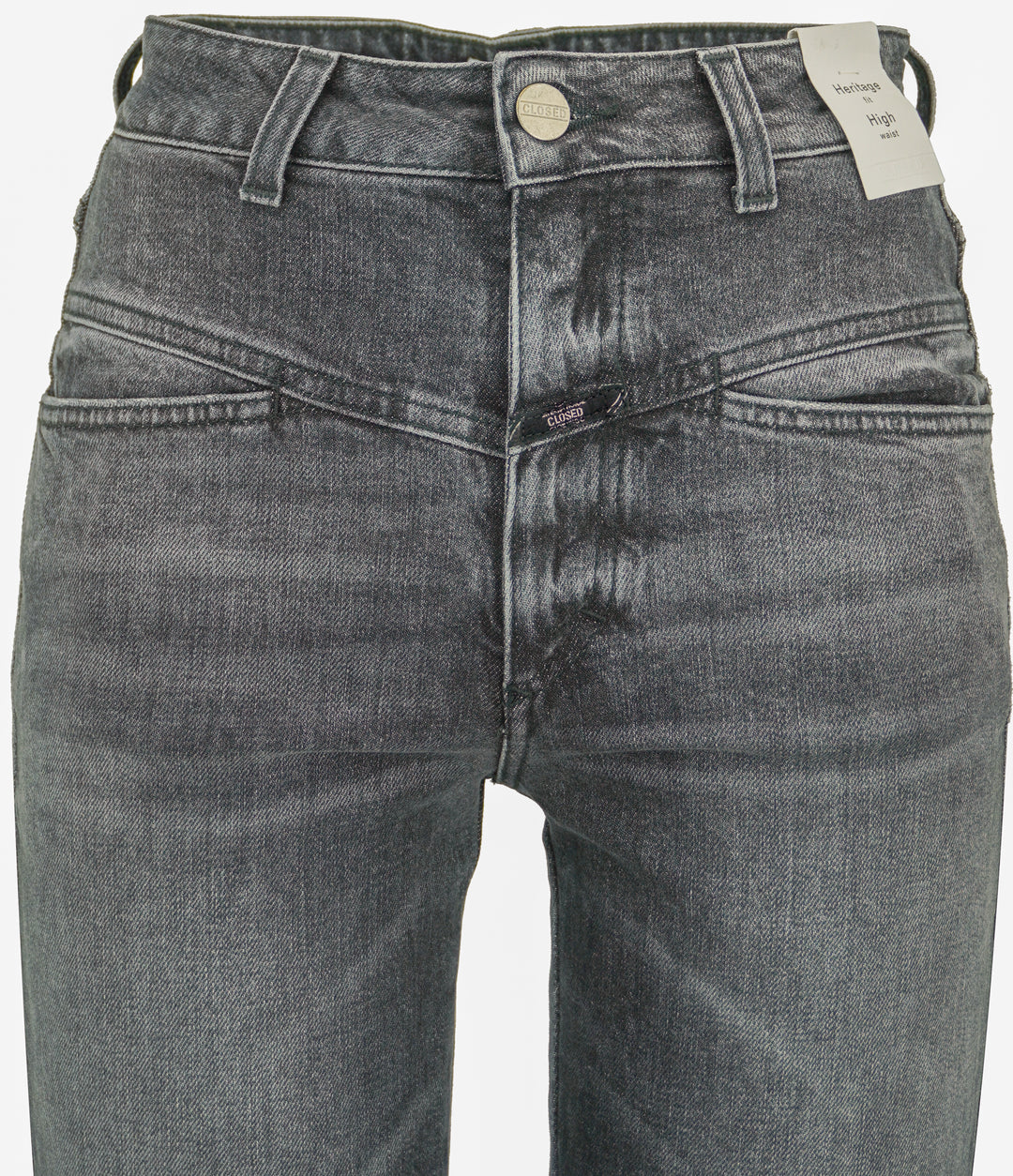 Closed Heritage Fit High Waisted Jeans in Black - Discounts on CLOSED at UAL