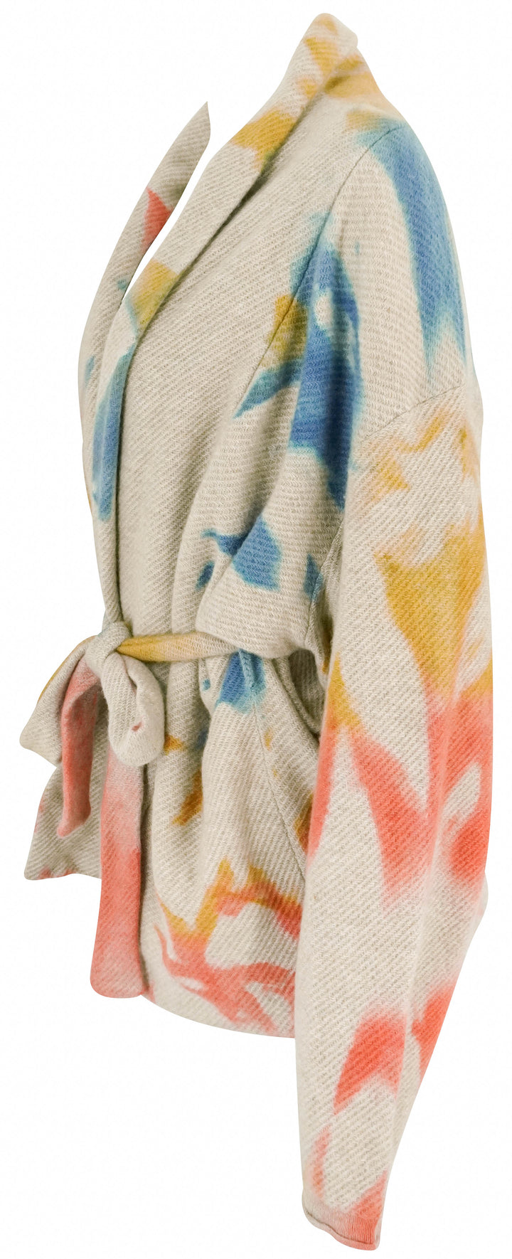The Elder Statesman Tie-Dye Cardigan in Light Brown Multi - Discounts on The Elder Statesman at UAL