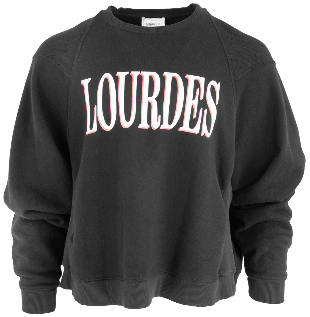 Lourdes Basic Sweatshirt in Black - Discounts on Lourdes at UAL