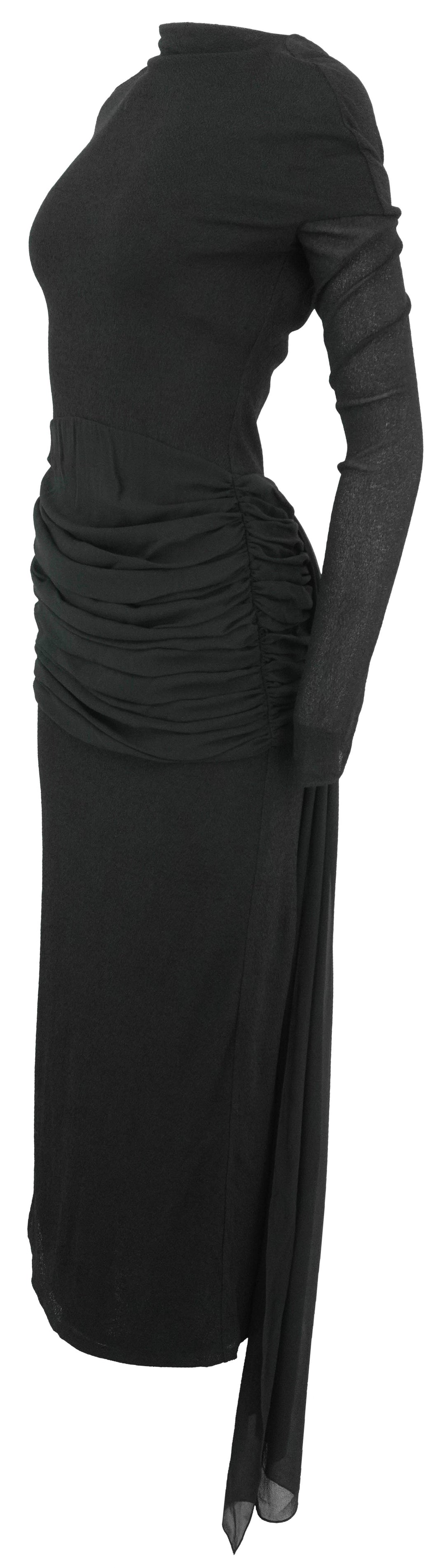 Givenchy Long Sleeve Dress in Black - Discounts on Givenchy at UAL