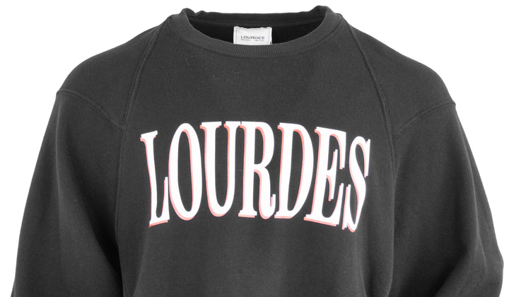 Lourdes Basic Sweatshirt in Black - Discounts on Lourdes at UAL