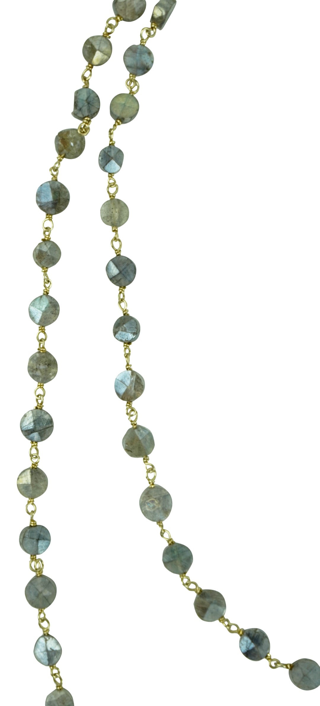 Ela Rae Diana Coin Necklace in Rainbow Moonstone - Discounts on Ela Rae at UAL