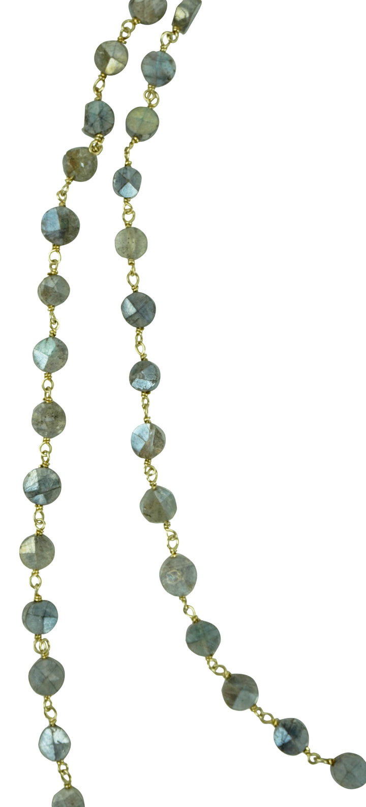 Ela Rae Diana Coin Necklace in Rainbow Moonstone - Discounts on Ela Rae at UAL