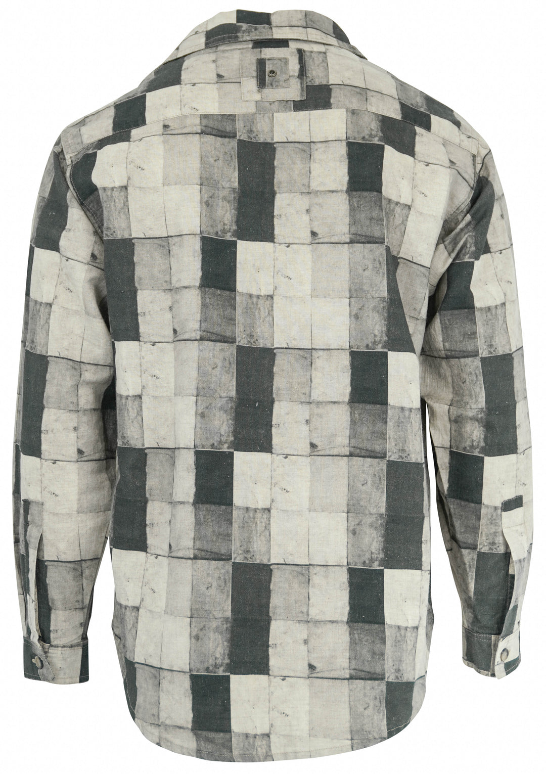 White Sand Button Down Shirt in Black/Grey Checkered Pattern - Discounts on White Sand at UAL