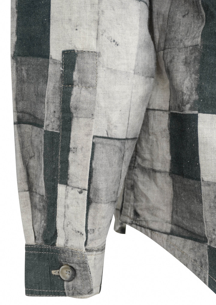 White Sand Button Down Shirt in Black/Grey Checkered Pattern - Discounts on White Sand at UAL