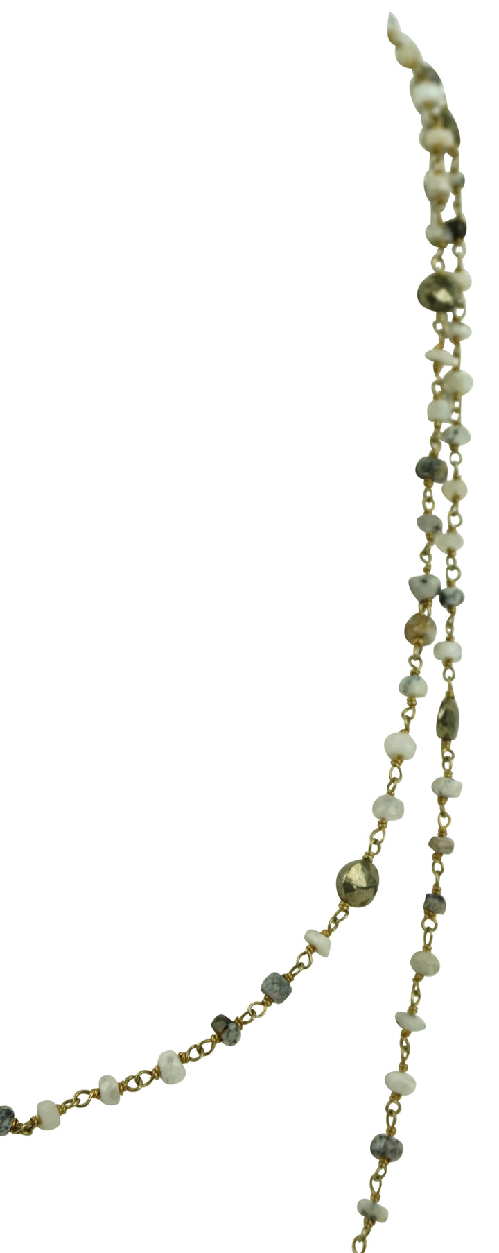 Ela Rae Diana Satellite Necklace in Dendrite Opal/Pyrite - Discounts on Ela Rae at UAL