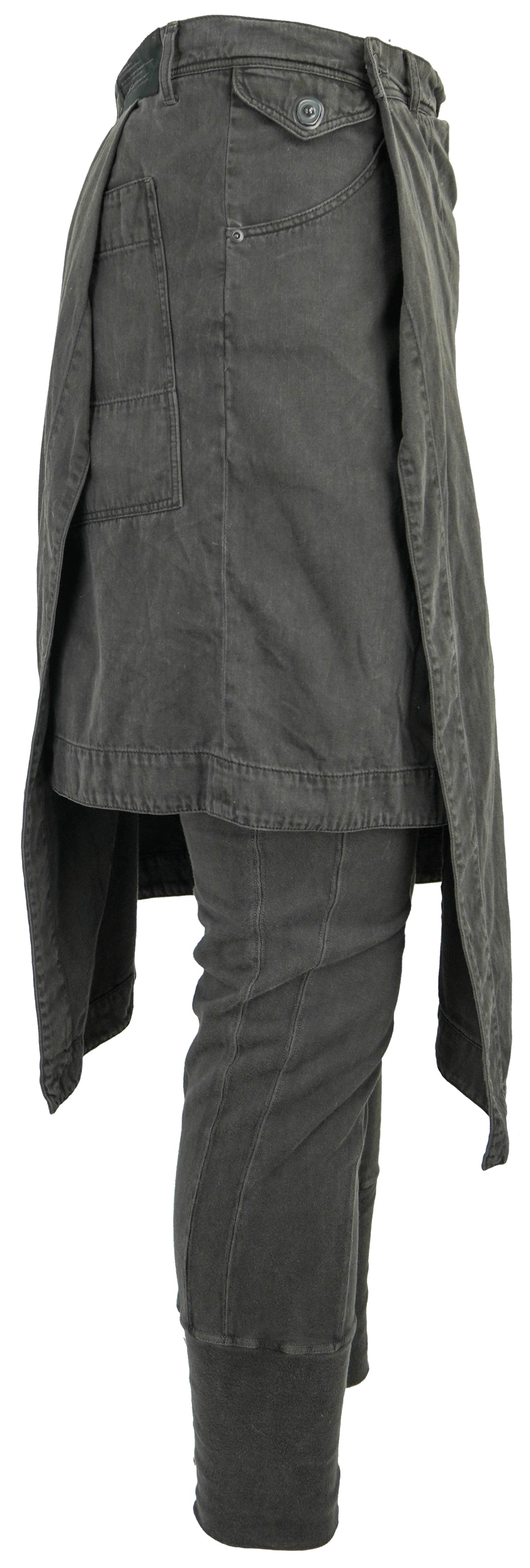 Julius Resonance Cotton Skirt Pants in Black - Discounts on Julius at UAL