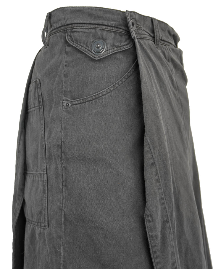 Julius Resonance Cotton Skirt Pants in Black - Discounts on Julius at UAL
