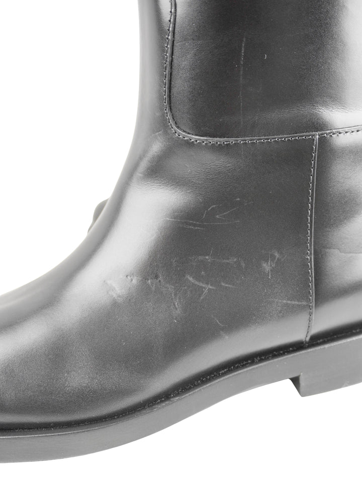 Valentino Rock Stud Boots in Black/Gold - Discounts on Valentino at UAL