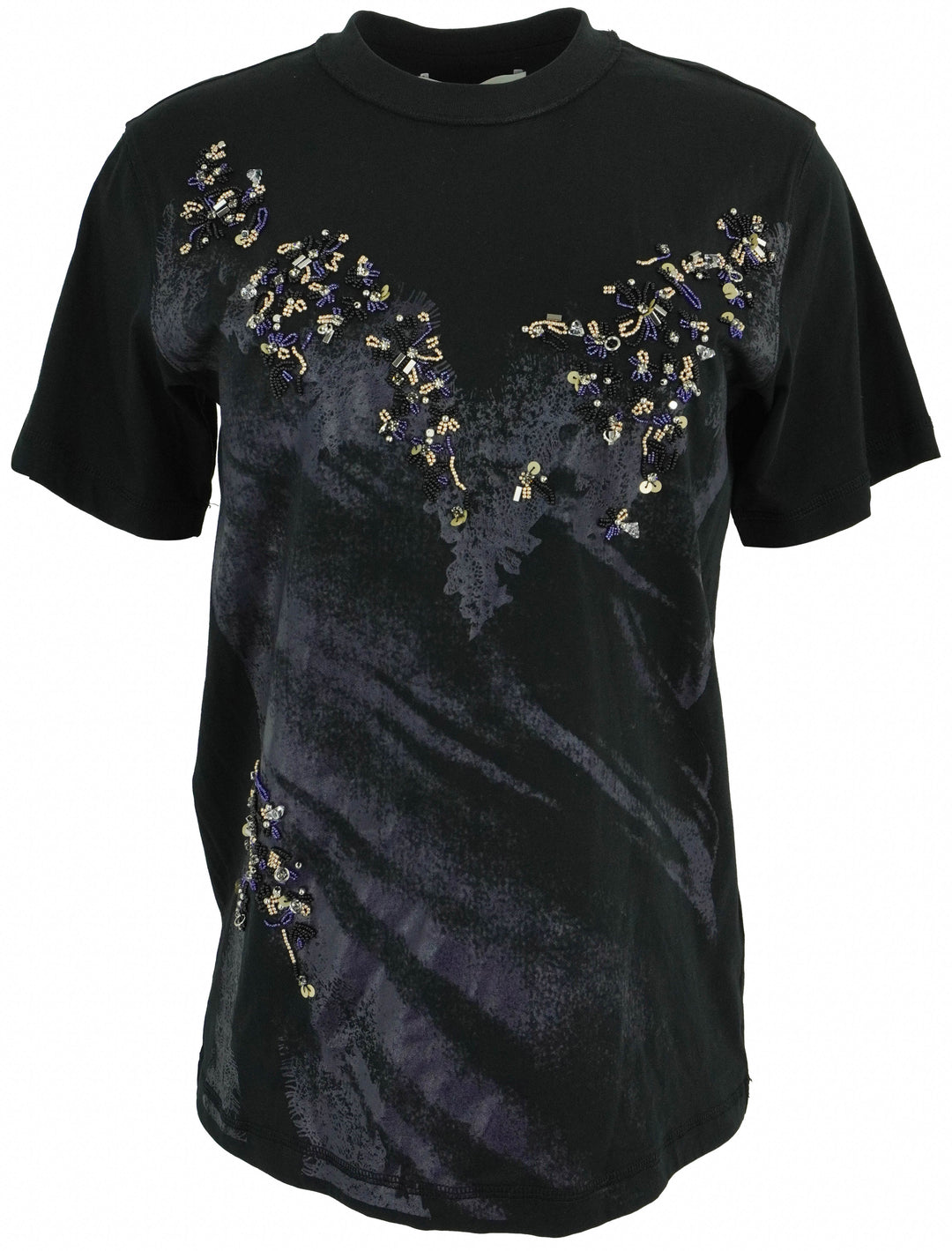 3.1 Phillip Lim Lace Impressions Tee in Black Multi - Discounts on Phillip Lim at UAL