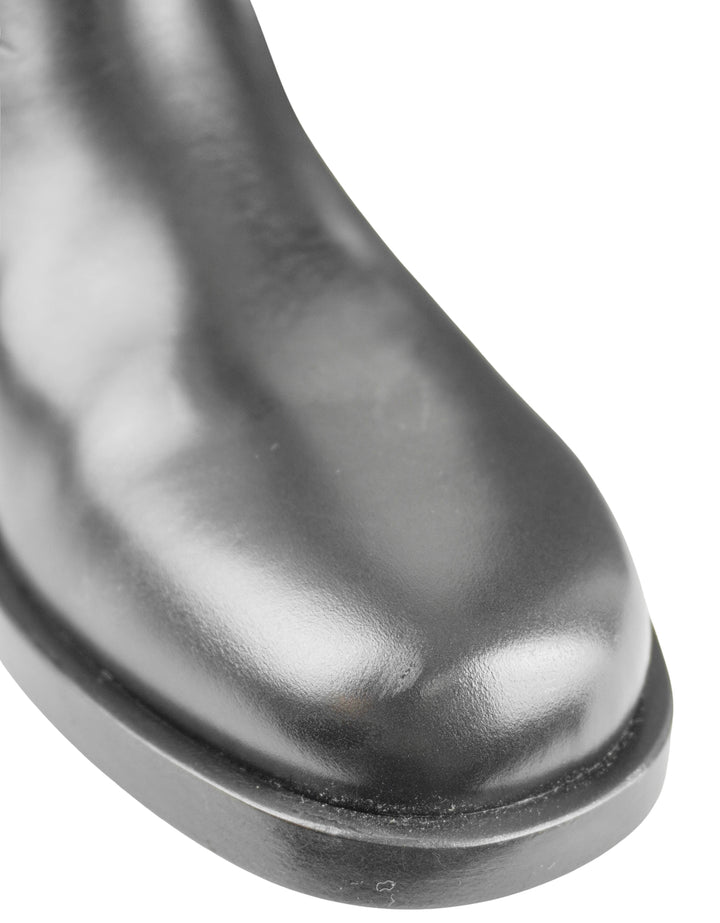 Valentino Rock Stud Boots in Black/Gold - Discounts on Valentino at UAL