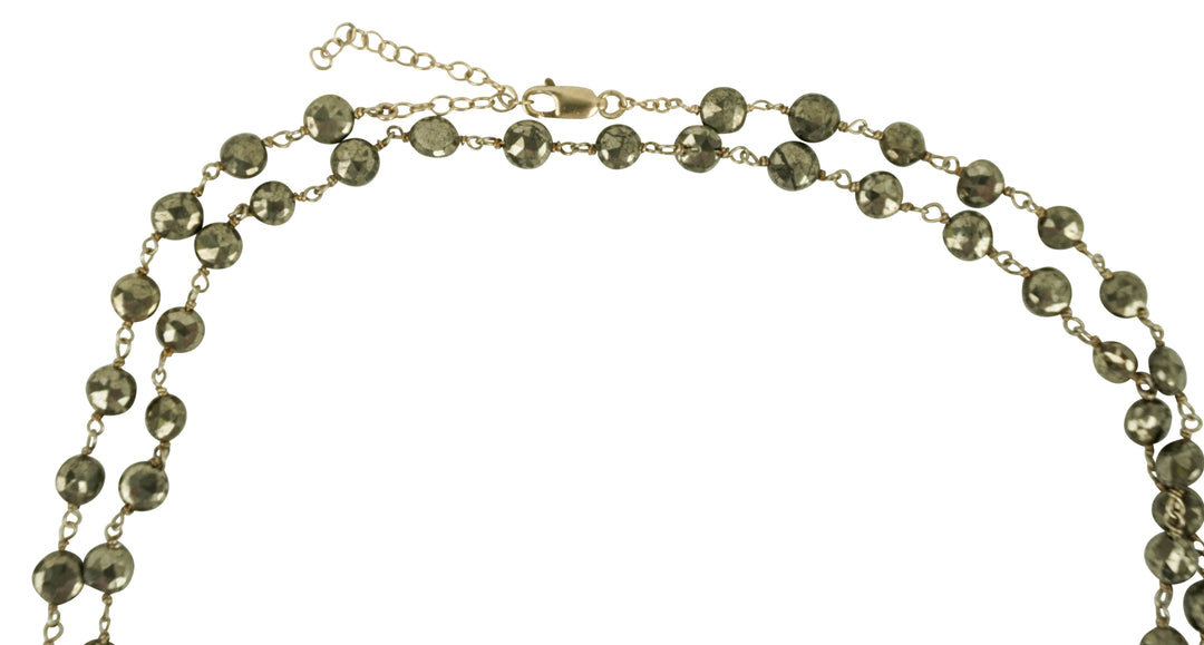 Ela Rae Diana Coin Necklace in Pyrite - Discounts on Ela Rae at UAL