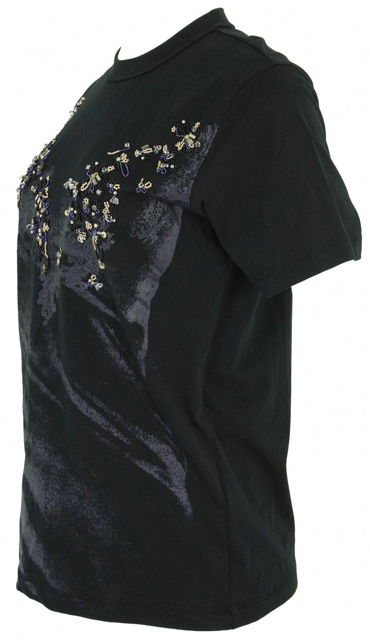 3.1 Phillip Lim Lace Impressions Tee in Black Multi - Discounts on Phillip Lim at UAL