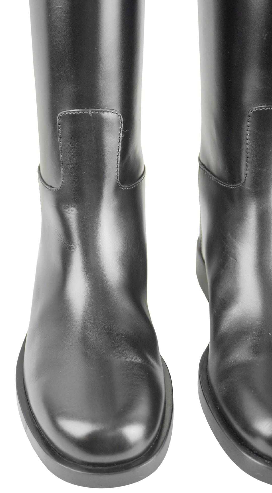 Valentino Rock Stud Boots in Black/Gold - Discounts on Valentino at UAL