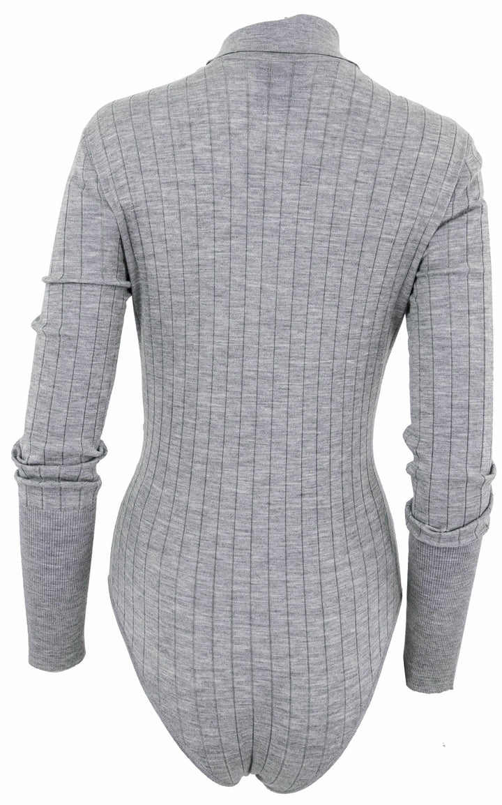 Givenchy Knit Bodysuit in Grey - Discounts on Givenchy at UAL