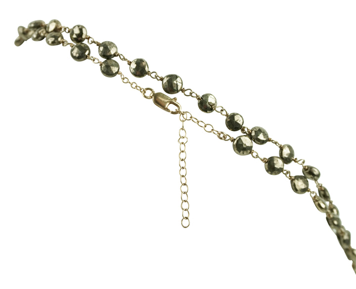 Ela Rae Diana Coin Necklace in Pyrite - Discounts on Ela Rae at UAL
