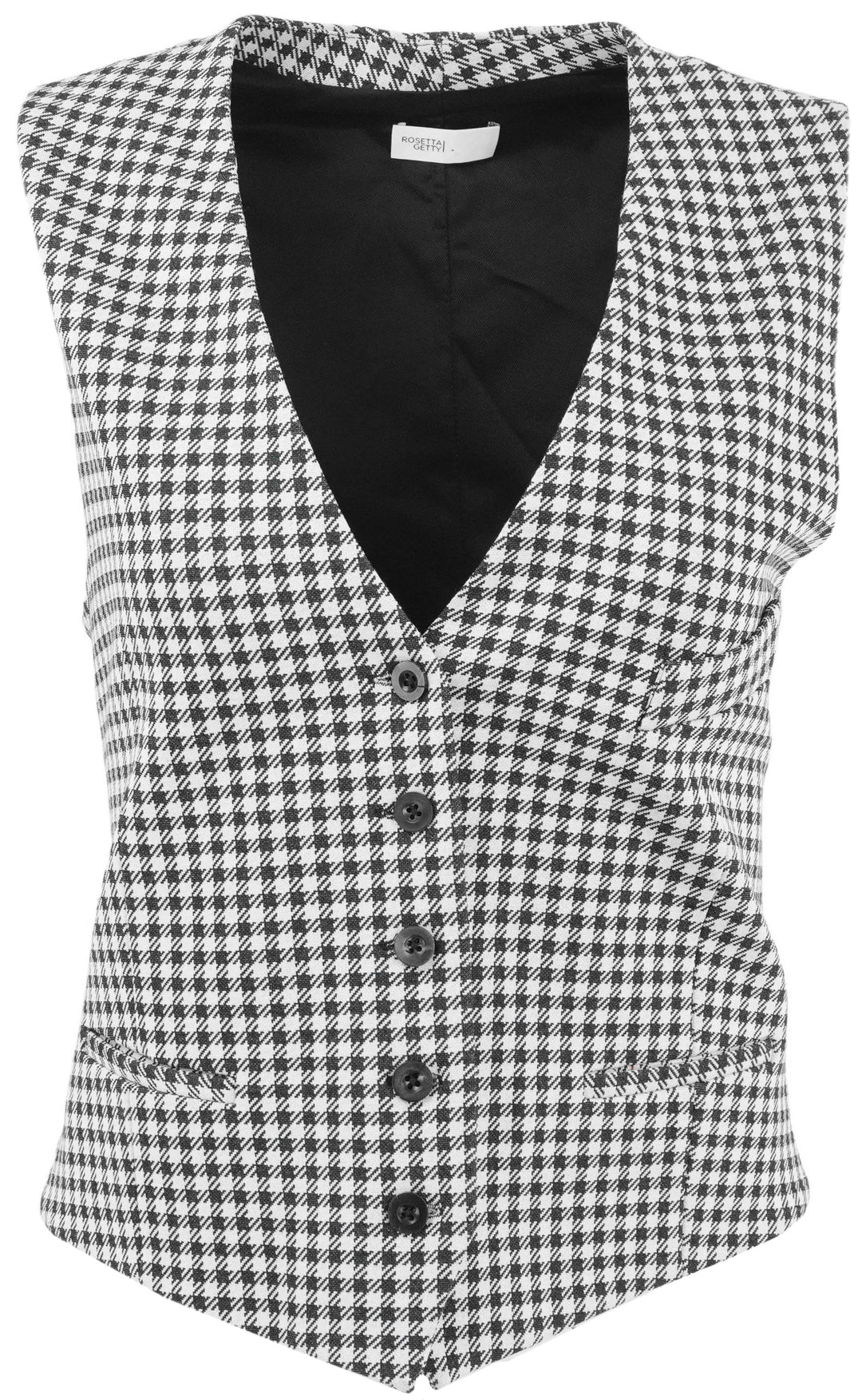Rosetta Getty Tailored Vest in Black and White - Discounts on Rosetta Getty at UAL