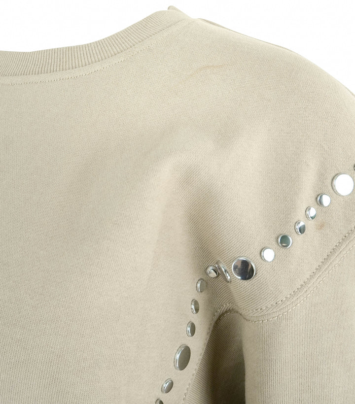 3.1 Phillip Lim Studded Sweatshirt in Tan - Discounts on Phillip Lim at UAL