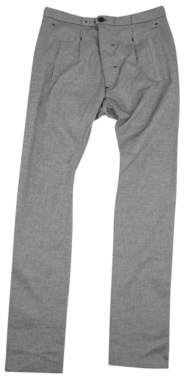 Boris Bidjan Saberi Striped Trousers in Black/White - Discounts on Boris Bidjan Saberi at UAL