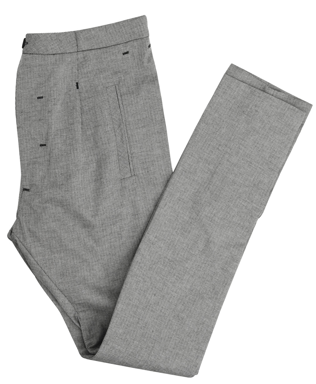 Boris Bidjan Saberi Striped Trousers in Black/White - Discounts on Boris Bidjan Saberi at UAL