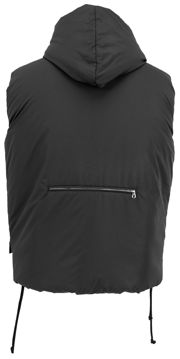 Courrèges Puffer Vest in Black - Discounts on Courrèges at UAL