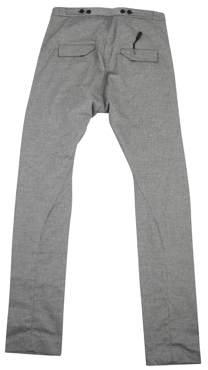 Boris Bidjan Saberi Striped Trousers in Black/White - Discounts on Boris Bidjan Saberi at UAL