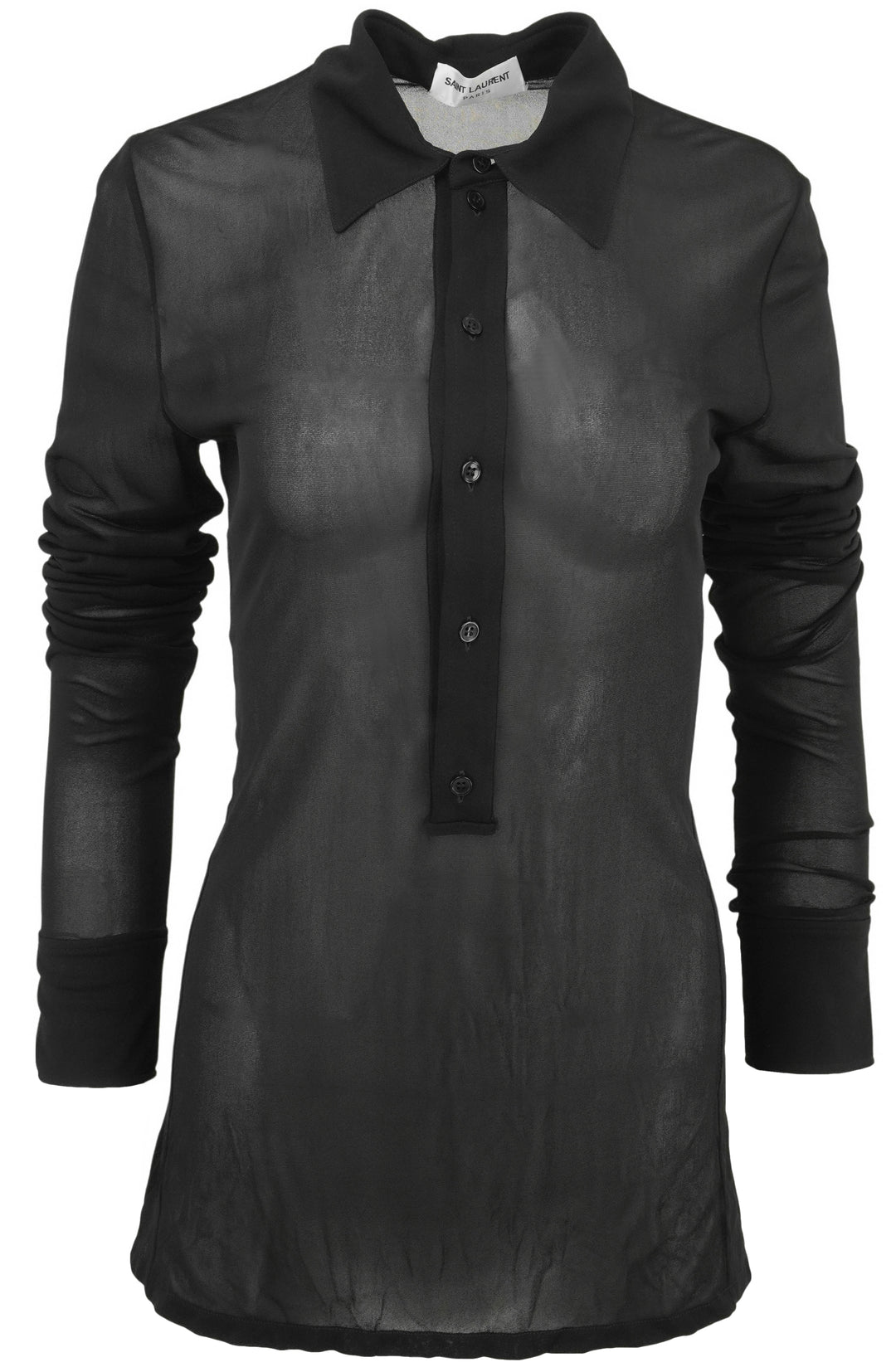 Saint Laurent Transparent Shirt in Black - Discounts on Saint Laurent at UAL