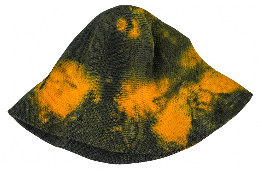 Reinhard Plank Painted Bucket Hat in Green and Orange - Discounts on Reinhard Plank at UAL