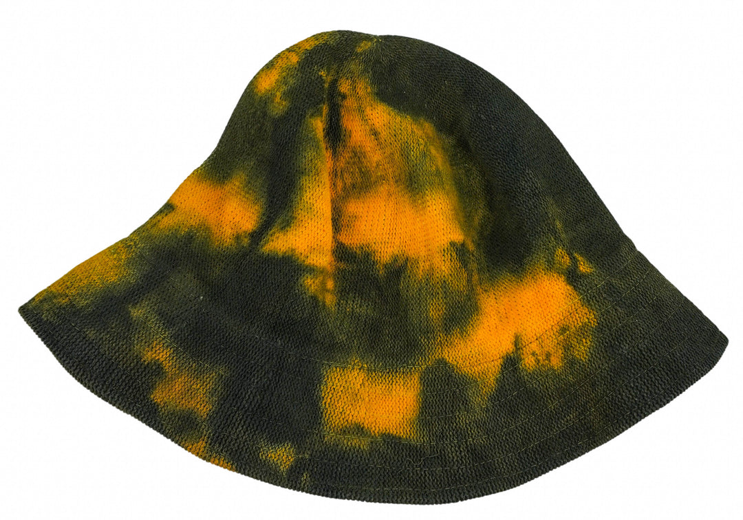 Reinhard Plank Painted Bucket Hat in Green and Orange - Discounts on Reinhard Plank at UAL
