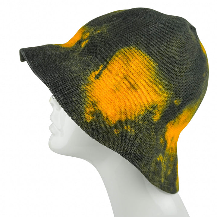 Reinhard Plank Painted Bucket Hat in Green and Orange - Discounts on Reinhard Plank at UAL