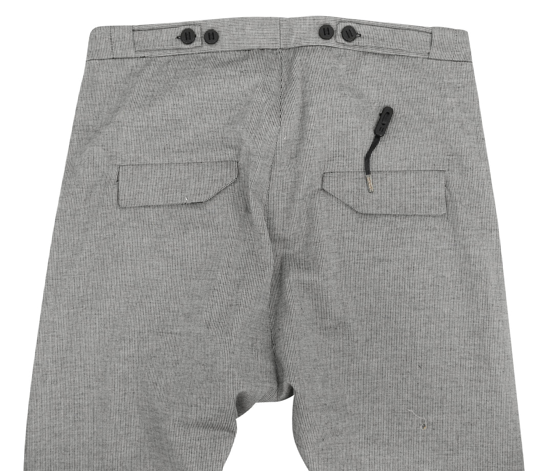 Boris Bidjan Saberi Striped Trousers in Black/White - Discounts on Boris Bidjan Saberi at UAL
