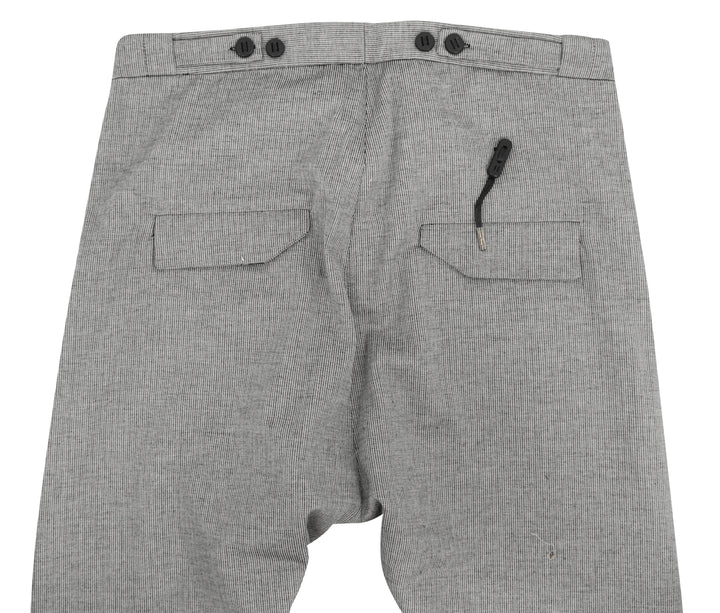 Boris Bidjan Saberi Striped Trousers in Black/White - Discounts on Boris Bidjan Saberi at UAL