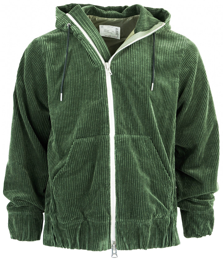 Sacai Corduroy Jacket in Green - Discounts on Sacai at UAL