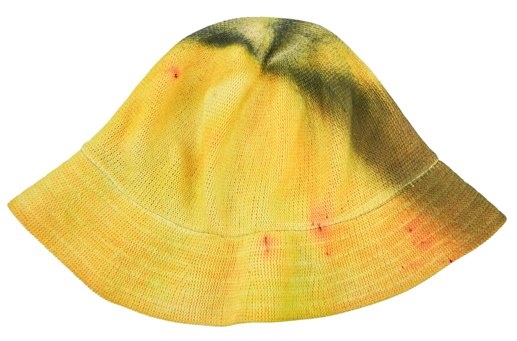 Reinhard Plank Painted Bucket in Yellow and Brown