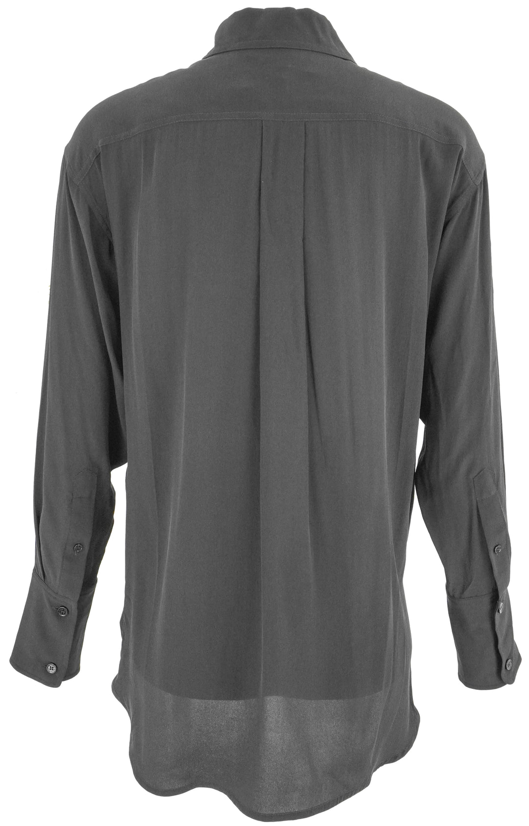 Victoria Beckham Long Sleeve Pyjama Shirt in Black - Discounts on Victoria Beckham at UAL