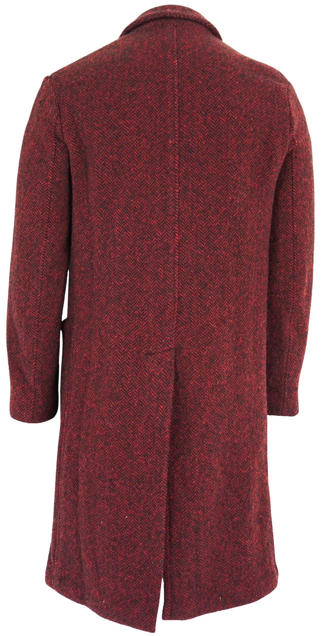 Massimo Alba Pontiac Herringbone Virgin Wool Coat in Red - Discounts on Massimo Alba at UAL