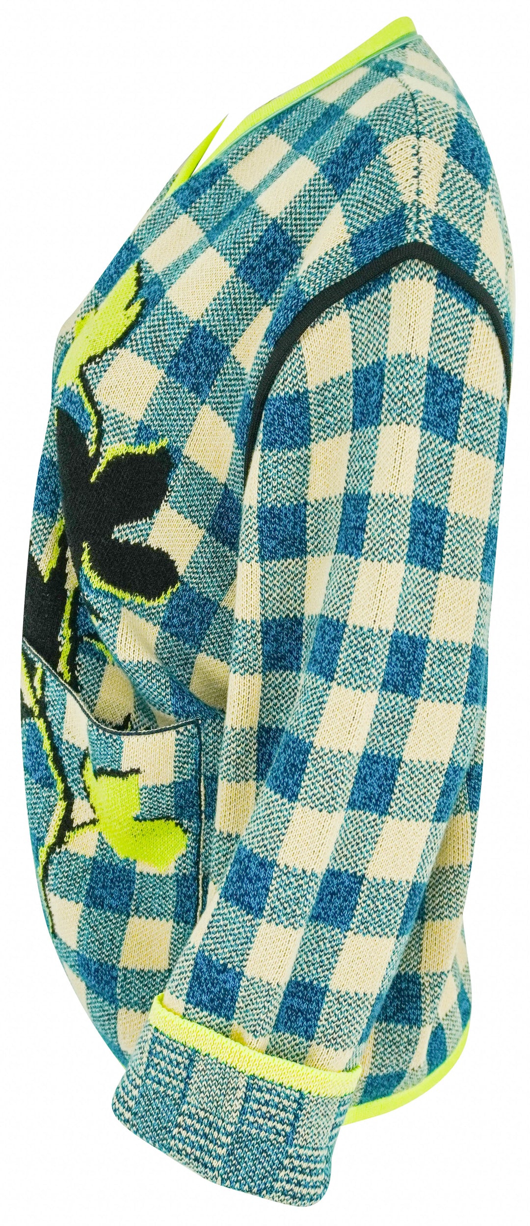 forte_forte Jacquard Gingham Jacket in Peacock - Discounts on Forte_Forte at UAL