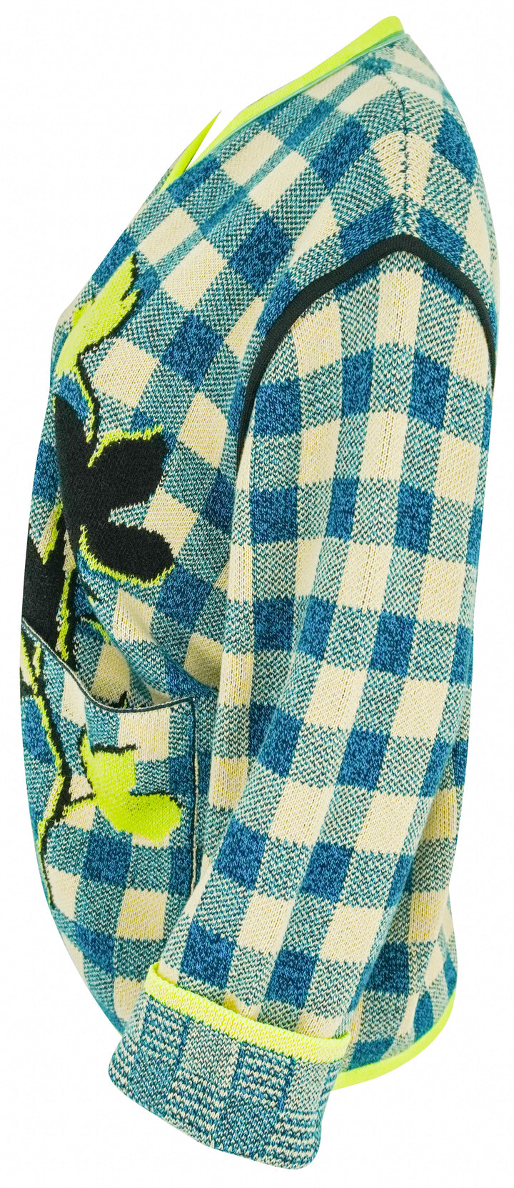 forte_forte Jacquard Gingham Jacket in Peacock - Discounts on Forte_Forte at UAL