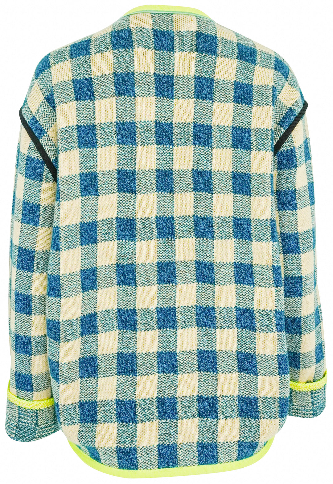 forte_forte Jacquard Gingham Jacket in Peacock - Discounts on Forte_Forte at UAL