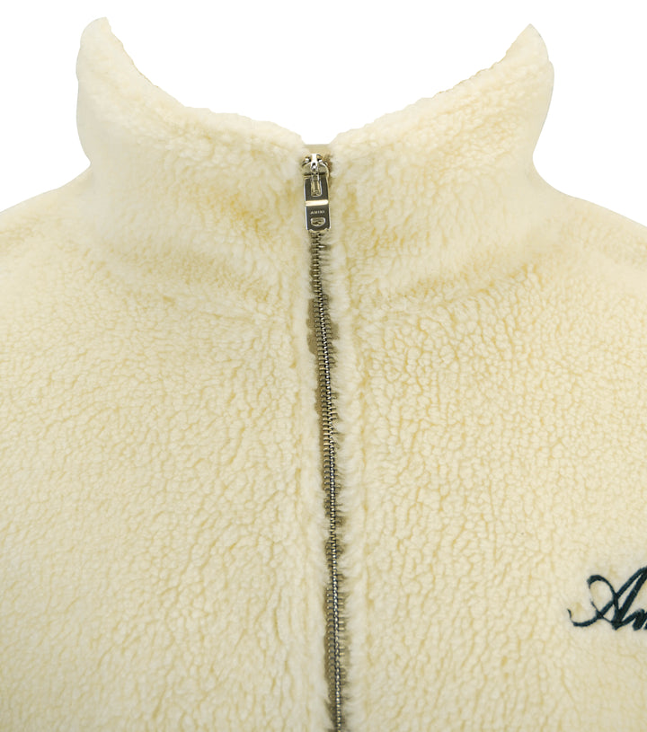 Amiri Bones Fleece Jacket in Cream - Discounts on Amiri at UAL