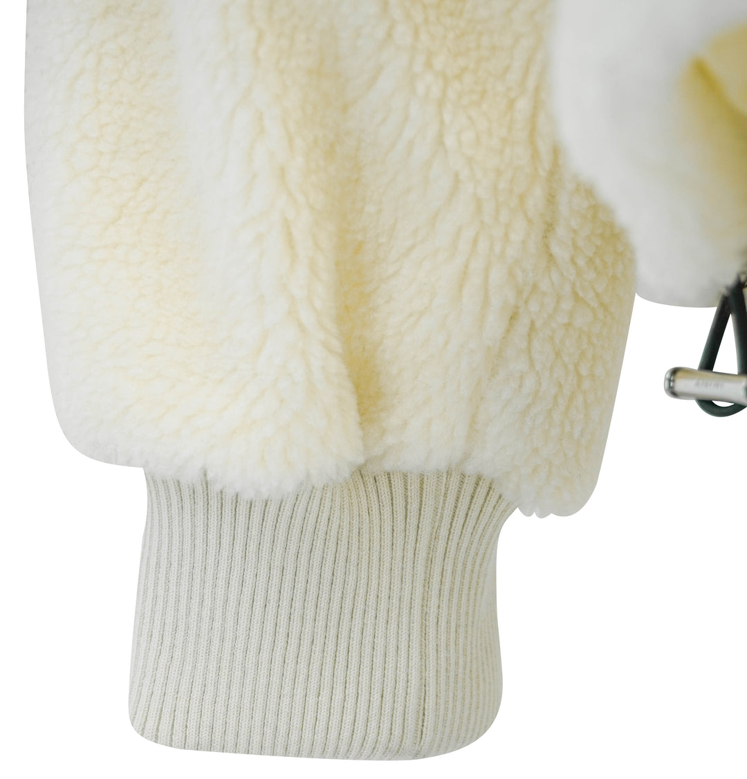 Amiri Bones Fleece Jacket in Cream - Discounts on Amiri at UAL